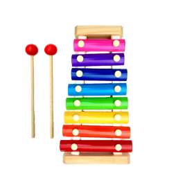 DruArts Handmade Wooden 8 in 1 Xylophone Musical Toy For Kids