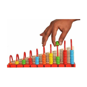 DruArts Handmade Wooden Calculation Shelf for Kids & Toys
