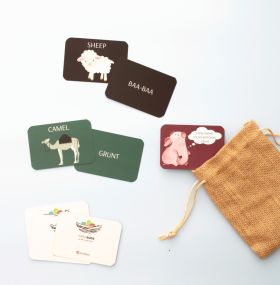 Early Buds-Combination of Farm Animals matching sound cards + Wild Animals matching sound cards