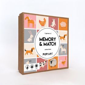 Pop Goes The Art-Memory and Match Game - Farm Animale