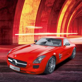 Playzu-Mercedes-Benz SLS AMG (Red) R/C 1:24