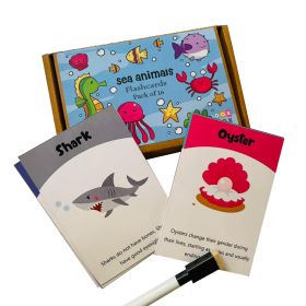 DoxBox-Sea animals flashcards- Pack of 16