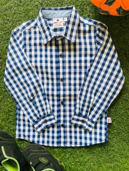 Tots and Tykes-Collar Shirt-1-2 Years-Blue