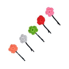Funkrafts Girls Flower Hair Pins Set of 5 - Multicolor-FUNHC455