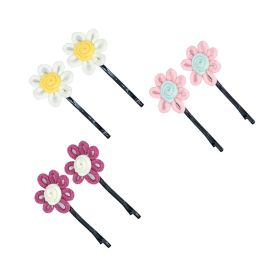 Funkrafts Girls Floral Hair Pins Set of 6 - Multicolor-FUNHC460