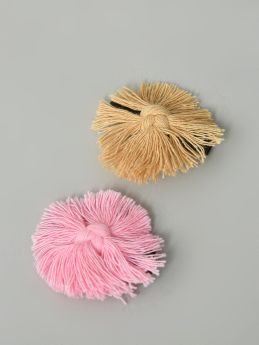 Funkrafts Girls Trendy Macrame Hair Clips Set of 2 - Multicolour-FUNHC561