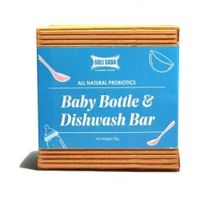 Goli Soda Coconut Coir Scrub And Probiotic Baby Bottle & Dishwash Bar - Exclusive Combo 
