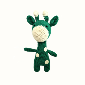 PLUMTALES-Handcrafted Amigurumi Gigi - The Giraffe - Green