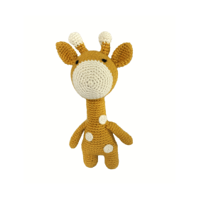 PLUMTALES-Handcrafted Amigurumi Gigi - The Giraffe - Yellow