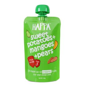 Happa Organic Swt Potato+Mango+Pear