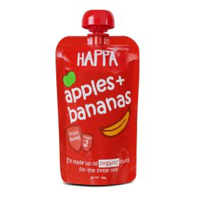 Happa Organic, Fruit Puree Apple+ Banana