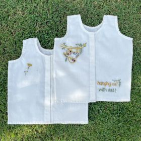 Bhaakur-Cotton Vests -Set of 2(Sloth)