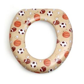 Baby Moo Athletic Star Beige Cushioned Potty Seat