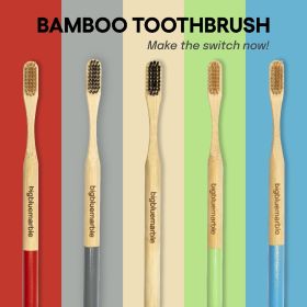 Bigbluemarble-Bamboo Toothbrush - Natura - Pack of 4