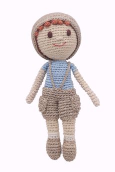 Happy Threads-Amigurumi Soft Toy- Little Boy Doll