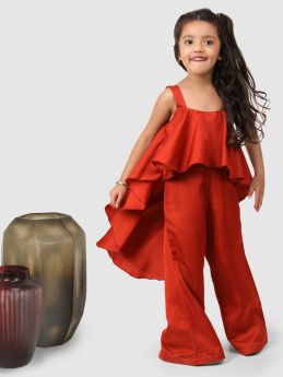 Jelly Jones  Asymentric jumpsuit Coral Brown-JJ#175