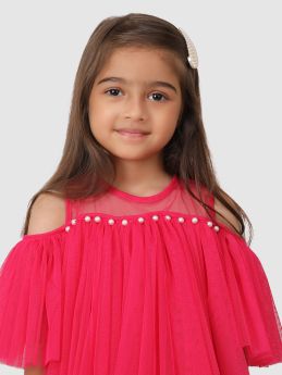 Jelly Jones-Pink Gather top-2-3 Years