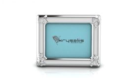 Sterling Silver-Silver Plated Photo Frame for Baby & Kids- Rectangle with Animal Motifs