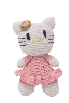 Happy Threads-Amigurumi Soft Toy- Pink Hello Kitty