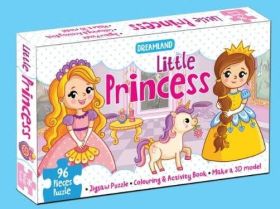 Dreamland-Little Princess Jigsaw Puzzle for Kids – 96 Pcs | With Colouring & Activity Book and 3D Model