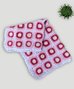 Knitting by Love-Hand knit woolen blancket-Multi