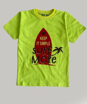 Little labs surf more print T-shirt - Green-3-4 Years