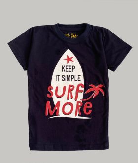 Little labs surf more print T-shirt - black-2-3 Years