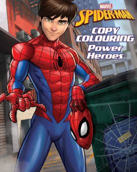 Marvel-Marvel Spider-Man: Copy Colouring Power Heroes | 24 Pages | Coloring Book for Kids 