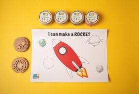 Bombay Toy Company-Dough Mat | I can make a Rocket