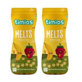 Timios Melts Banana & Strawberry Pack of 2 - 50g Each