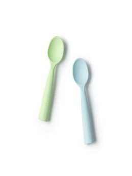 Miniware Training Spoon Set  Aqua+Key Lime