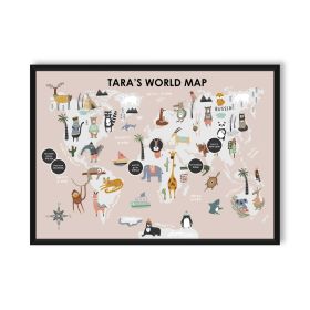 Pop goes the Art-Wall Frame | My World Map
 - Framed Product - Made to Order