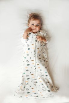Tickle Tickle - Nap a Lil Organic Cotton Sleeping Bag – 1.0 TOG-Frosty Leo