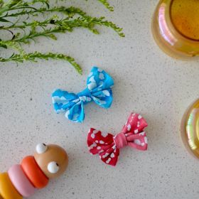 Neemboo Butterfly Hair Clips - Blue n Coral