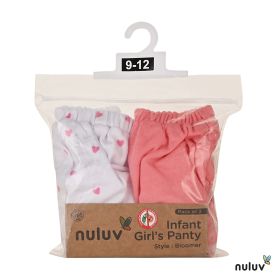 Nuluv Girl's panty - style bloomer-Heart-3-6 Months