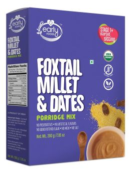 Early Food Organic Foxtail Millet & Dates Porridge Mix, 200g