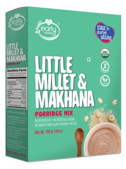 Early Food Organic Little Millet & Makhana Porridge Mix, 200g