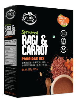 Early Food Sprouted Ragi and Carrot Porridge Mix 200g