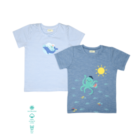 Greendeer-Organic Save the Sea T-Shirts : Set of 2