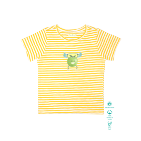 Greendeer-Organic Sunshine Yellow T-Shirt : Strong Green Apple-2-3 Years