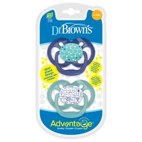 Dr. Brown's Advantage Pacifiers, Stage 2, Pack of 2 - PA22002-INTLX