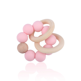 Lille Barn-Round Teether-Pink