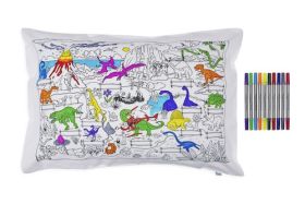 Pink Parrot Kids-dinosaur pillowcase 