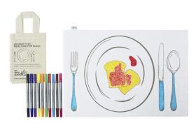 Pink Parrot Kids-placemat to go - meal time fun