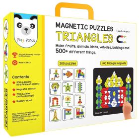 Play Panda Magnetic Puzzles Triangles with 400 Magnets