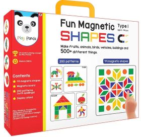 Play Panda Fun Magnetic Shapes (junior) Type 1 with 44 Magnetic Shapes