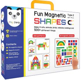 Play Panda Fun Magnetic Shapes (junior) Type 2 with 58 Magnetic Shapes
