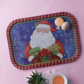 A Vintage Affair-Blue Santa Tray
