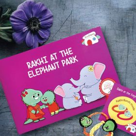 Dinostaury-Children's Book - Rakhi At the Elephant Park