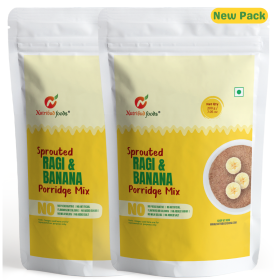 Nutribud Foods-Nutribud Foods Sprouted Ragi and Banana Porridge Mix - 200 gm